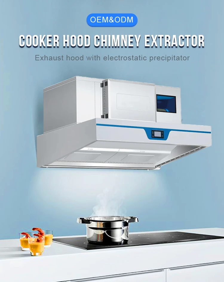 Bestong Ventless Commercial Kitchen Hood Over 95 Smoke Remove Rate Low