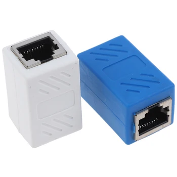 WholeSale RJ45 Connector Cat7/6 Ethernet Adapter Network Extender Convertor Extension Cable for Ethernet Cable Female to Female