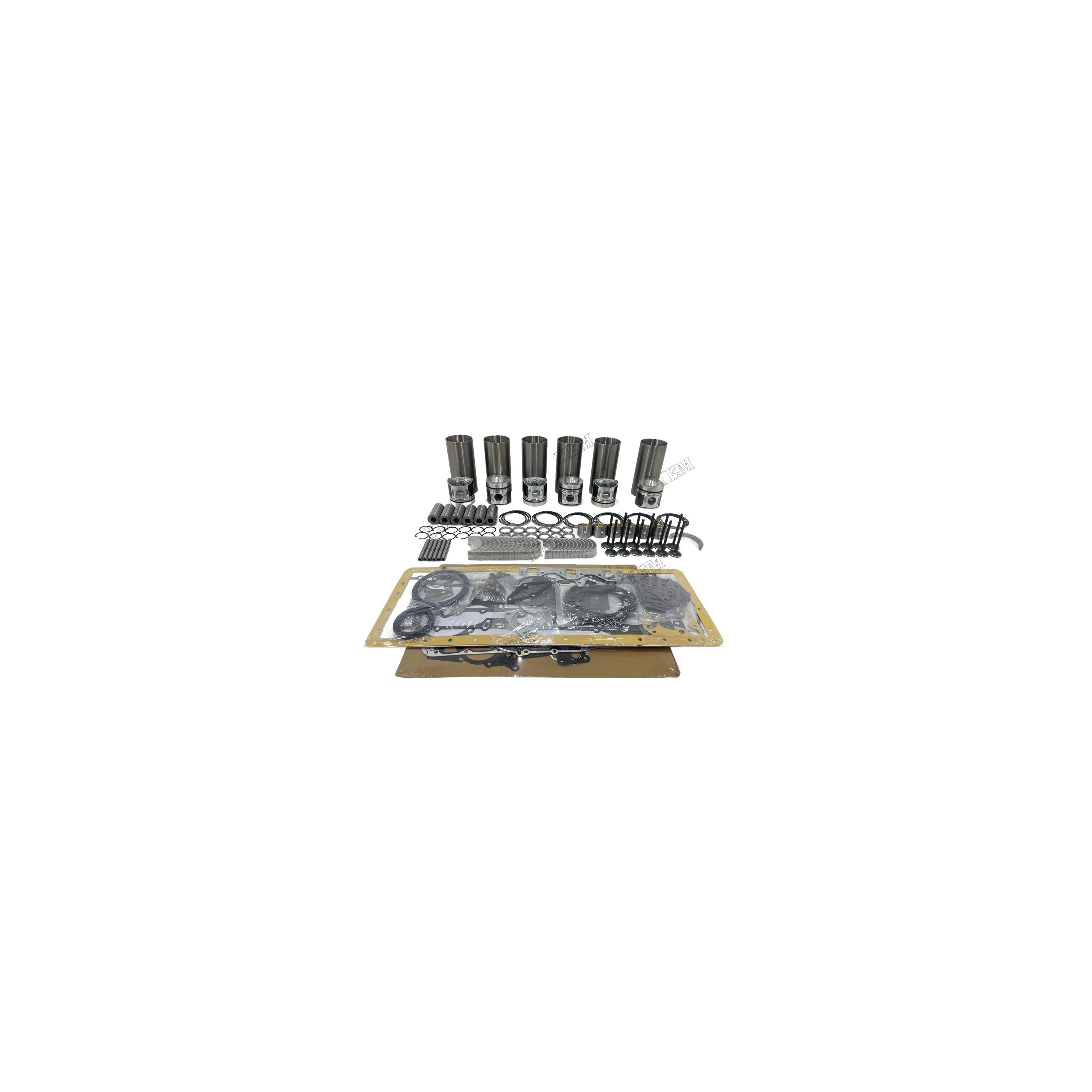 Rebuild Overhaul Repair Kit With Valves Engine Bearings Cylinder Liner Piston Rings Gasket Kit for Caterpillar 3066 Engine Parts