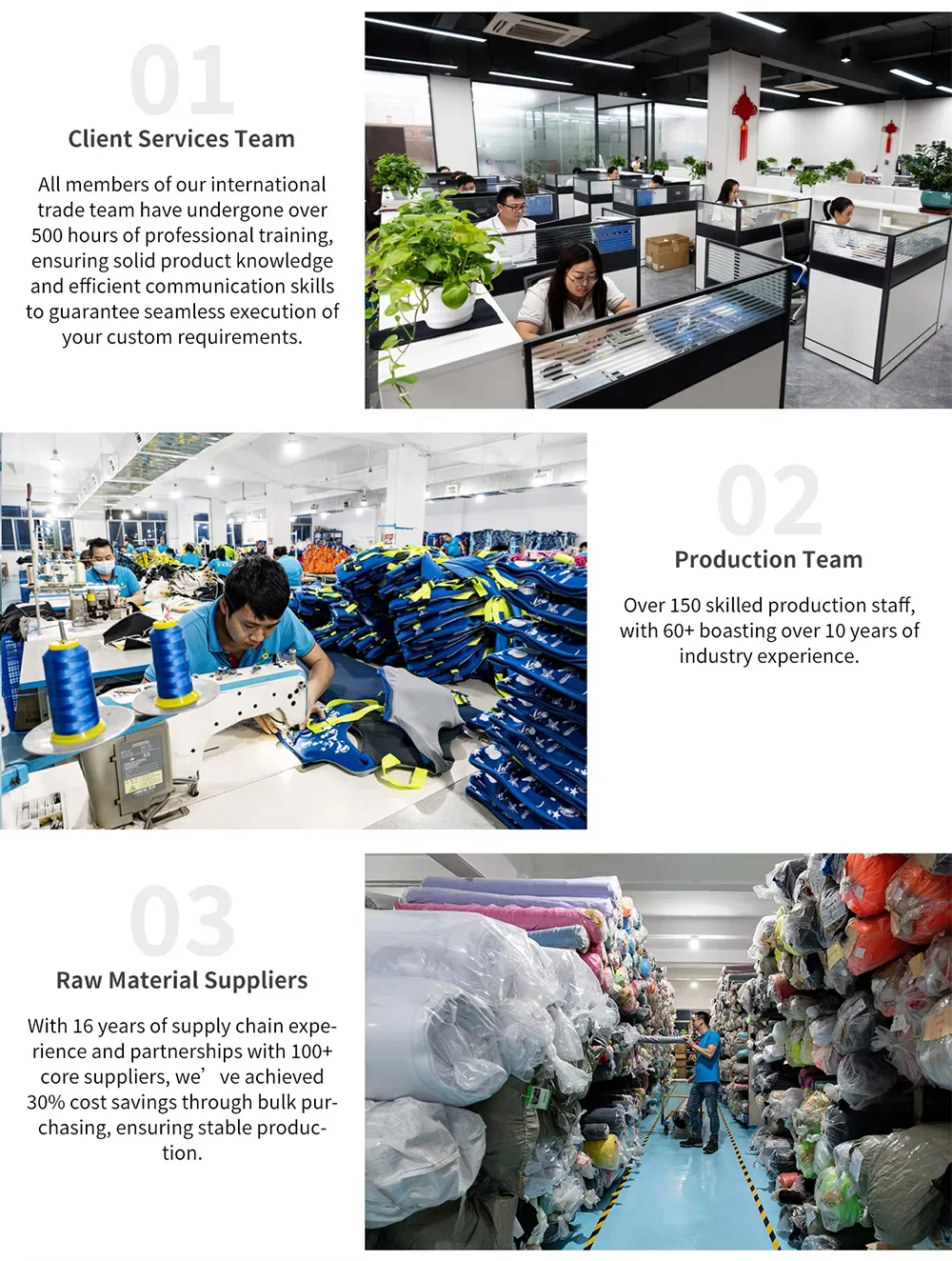 Competitive advantages