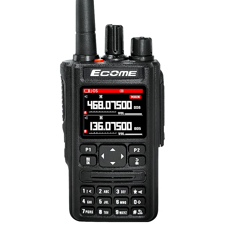 エコム デュアルバンド ハンディレシーバー ハム FM VHF UHF