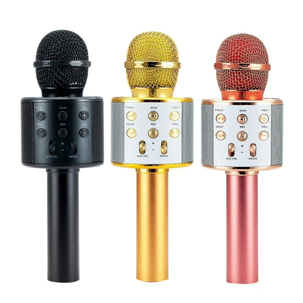 Ws 858 micrófono inalámbrico Bluetooth Karaoke