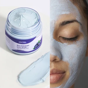 Customized 120g Blueberry Face & Body Mask Deep Cleaning Moisturizing Anti-Acne Purifying Skin