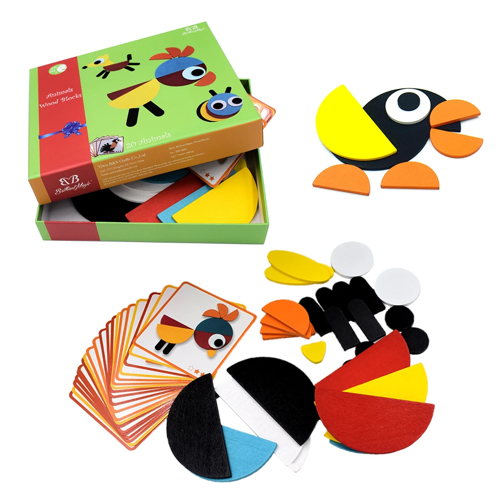 20 Patterns Animal Wood Blocks Puzzle For Toddlers,Sorting And Stacking  Toys For Kids Colors And Shapes Educational Toys - Buy Wood Blocks  Puzzle,Kids Educational Toys Shape And Color Toys Shape Puzzles,Jiasaw  Puzzle