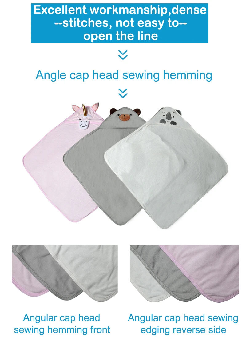 Hooded Baby Towel Elephant Face Hooded Bath Towels For Babies With Hood Animal Poncho For Girl Towels Baby Robe Set