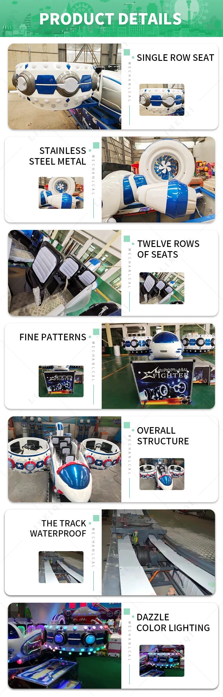 Theme Park Indoor Rides Mini Flying Car Rides Games for Kids Electric ...