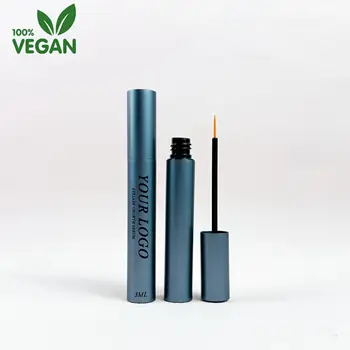 Custom logo 100% Organic liquid eyebrow growth serum Treatments oil-free vegan lash serum Private label eyelash growth serum