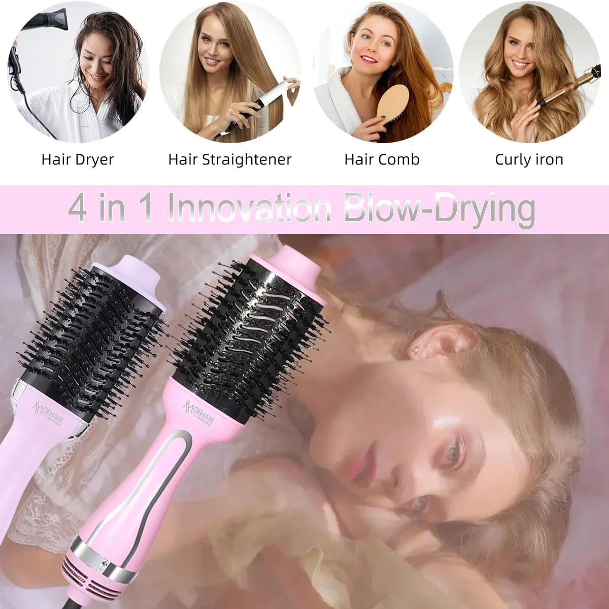 Moehair precio de fábrica 1200W portátil calor aire cepillo