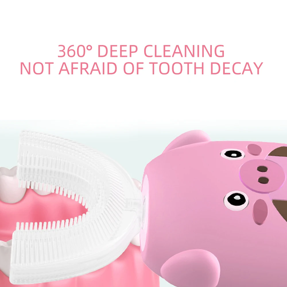 Brosse à Dents électrique Ultrasonique En U - Nettoyage 360° Automatique - Neuf Sans Marque - Technologie Avancée