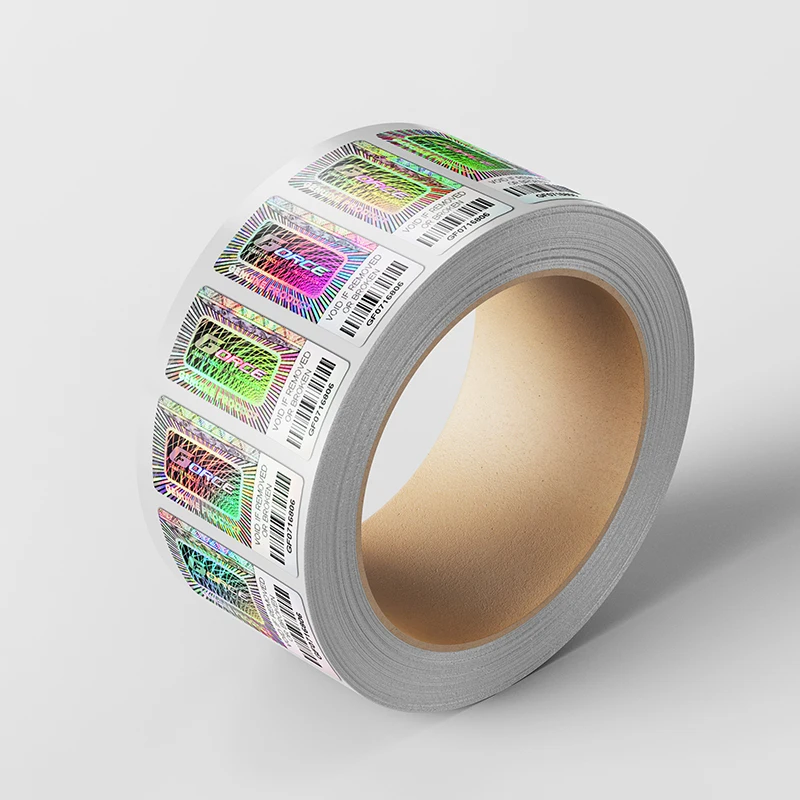 Custom UV INK Optical Clear Lamination Variable Holo Stickers 3D Hologram Inkjet Printable Holographic Sticker Roll