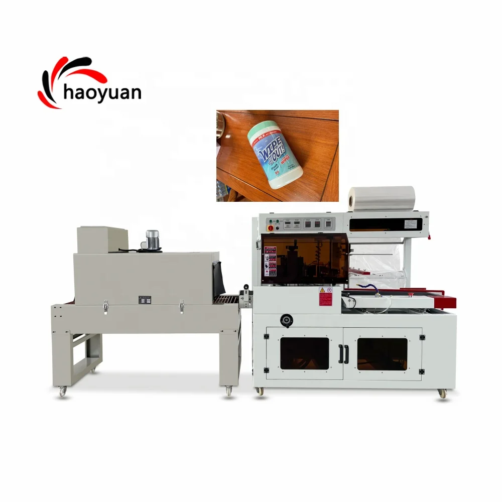 Plastische PE POF-Folien-Autowrapper Schrumpffolie-Packmaschine Automatische Heiztunnel-Pack-Schrumpfverpackungsmaschine