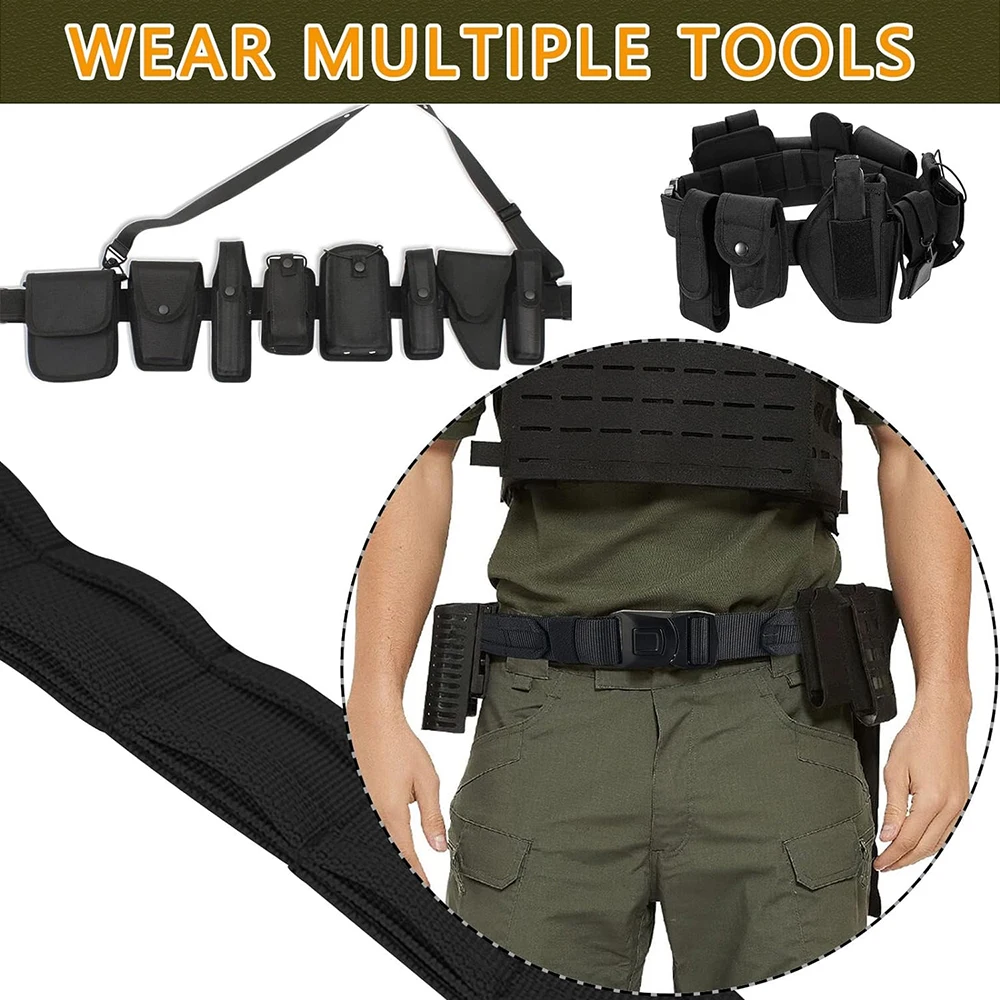 Durable Wear-resistant Lightweight Sports Tactical Belt Adjustable Training Quick Release Nylon Belt
