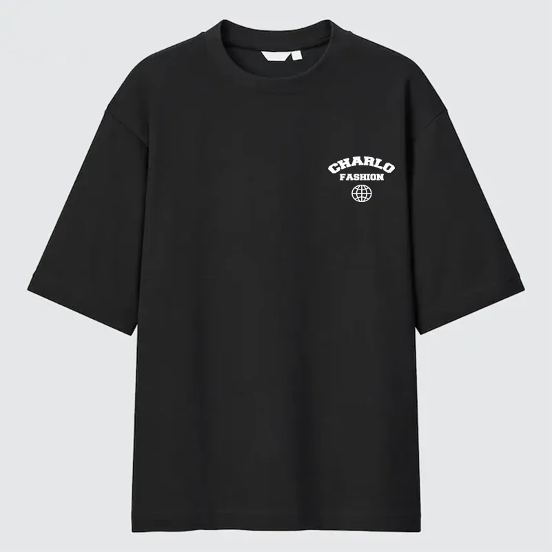 Hot Selling Custom French Terry 300 Gsm 100% Cotton T Shirt Wholesale High  Quality O-Neck Loose T-Shirt for Men