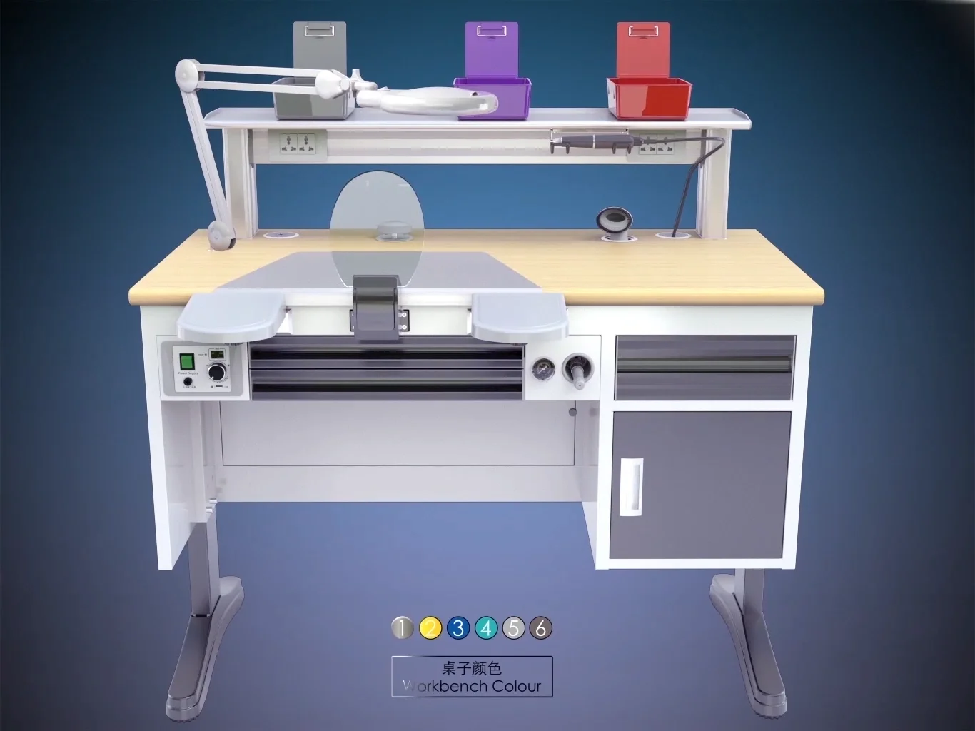 Wwgds140 Dental Lab Desk Dental Work Desk Other Dental Equipments