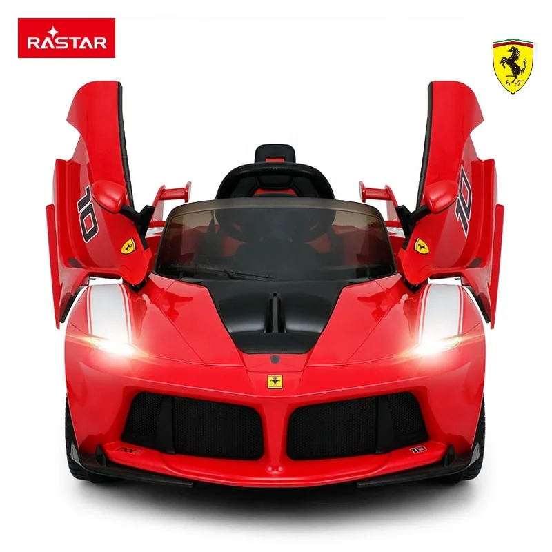 Rastar New Kids Toy Ferrari Licensed Red Plastic Battery Car