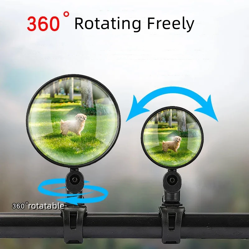 WITTKOP Bike Mirror | Large HD Field Of Vision | 360° Rotatable - View #12