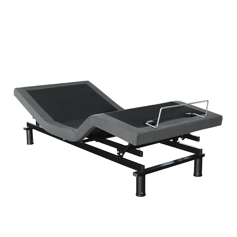 Modern Adjustable Bed With Massage Wooden Furniture Set For Elderly