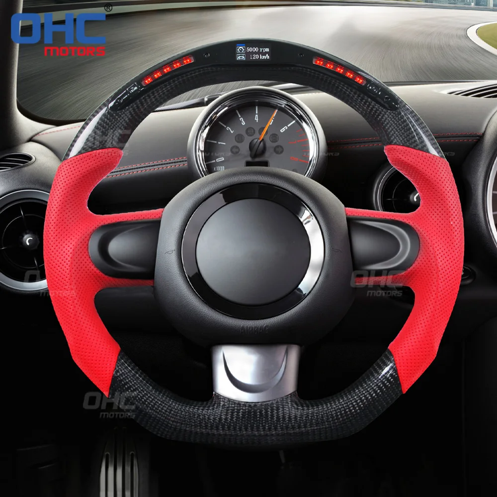 led performance carbon fiber steering wheel