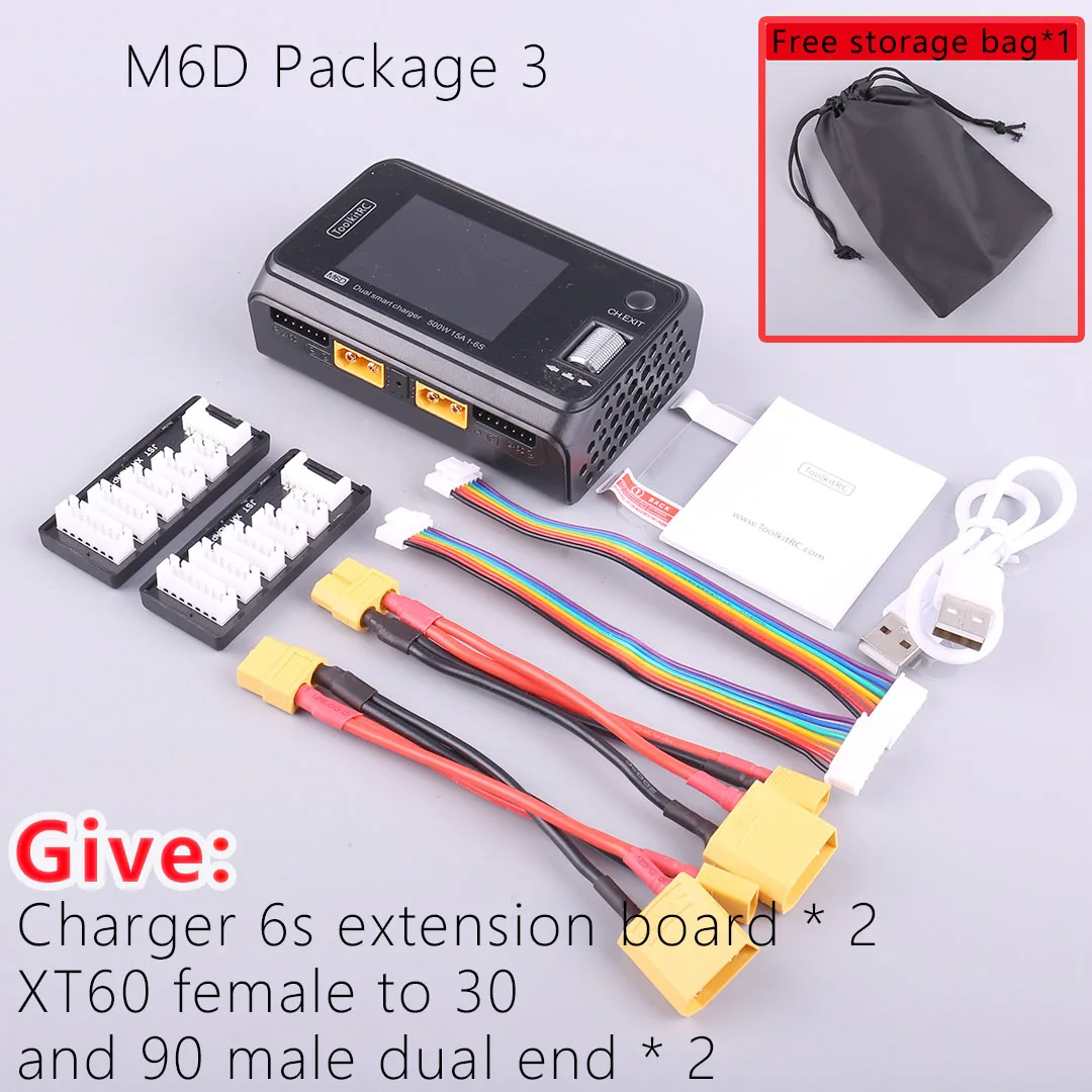 Amazon | ToolkitRC M6D 500W 15A DCデュアルチャンネルMINI