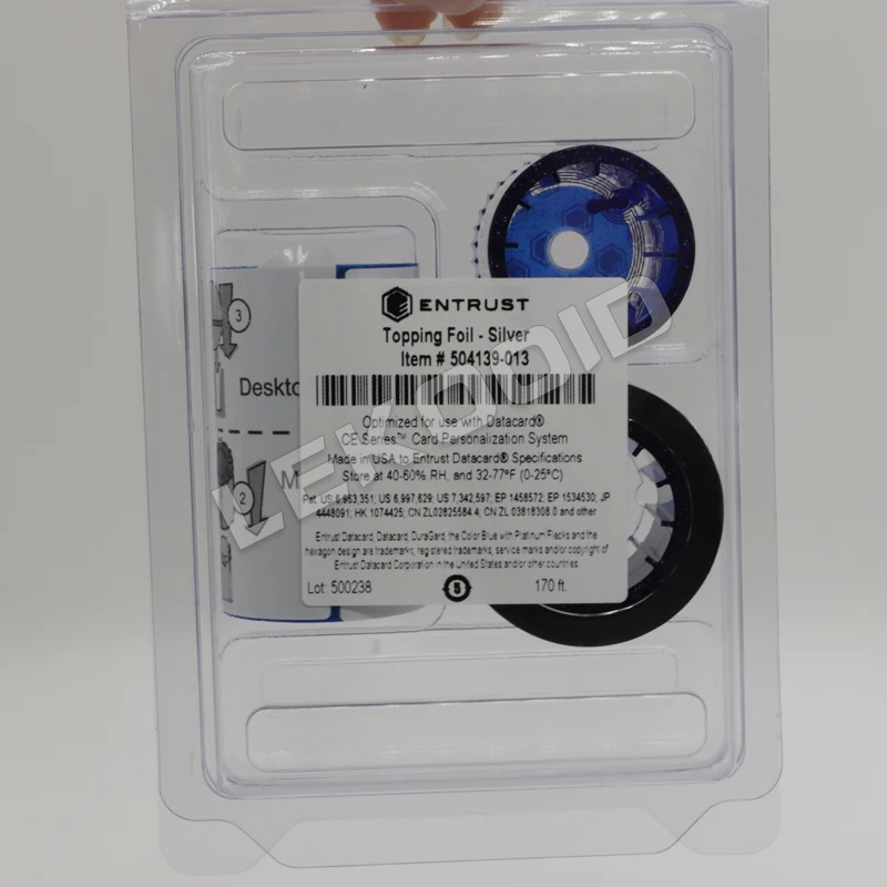 Datacard 504139-013 Silver Topping Foil Ribbon for CE840 & CE870