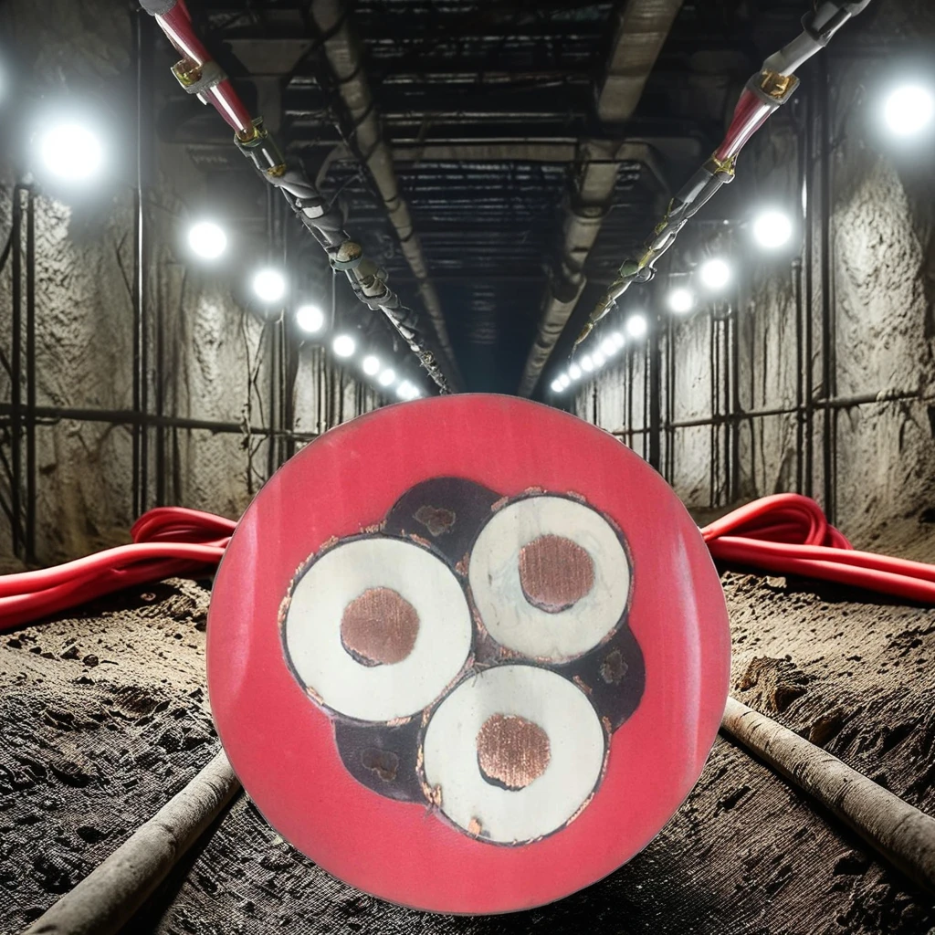 Huaqi UGFP UGEFP UGEFHP EPR 6/10kV Insulated CPE Jacket Mining Shield Shielding Tunneling Boring Machine TBM Rubber Cable