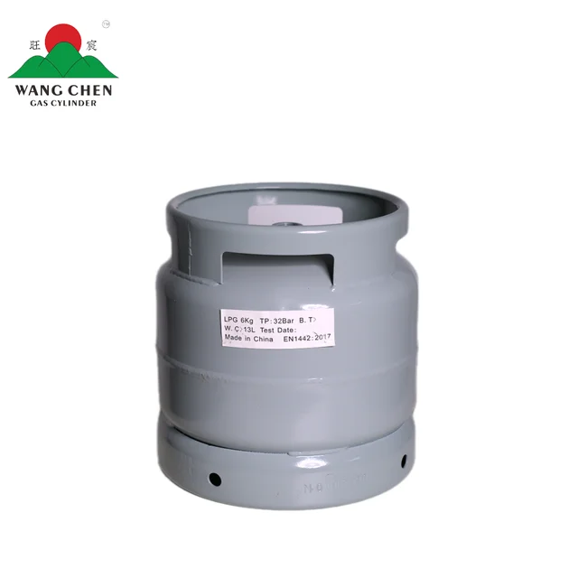 Factory Direct Supply 6kg Steel LPG Gas Cylinder Export to Nigeria