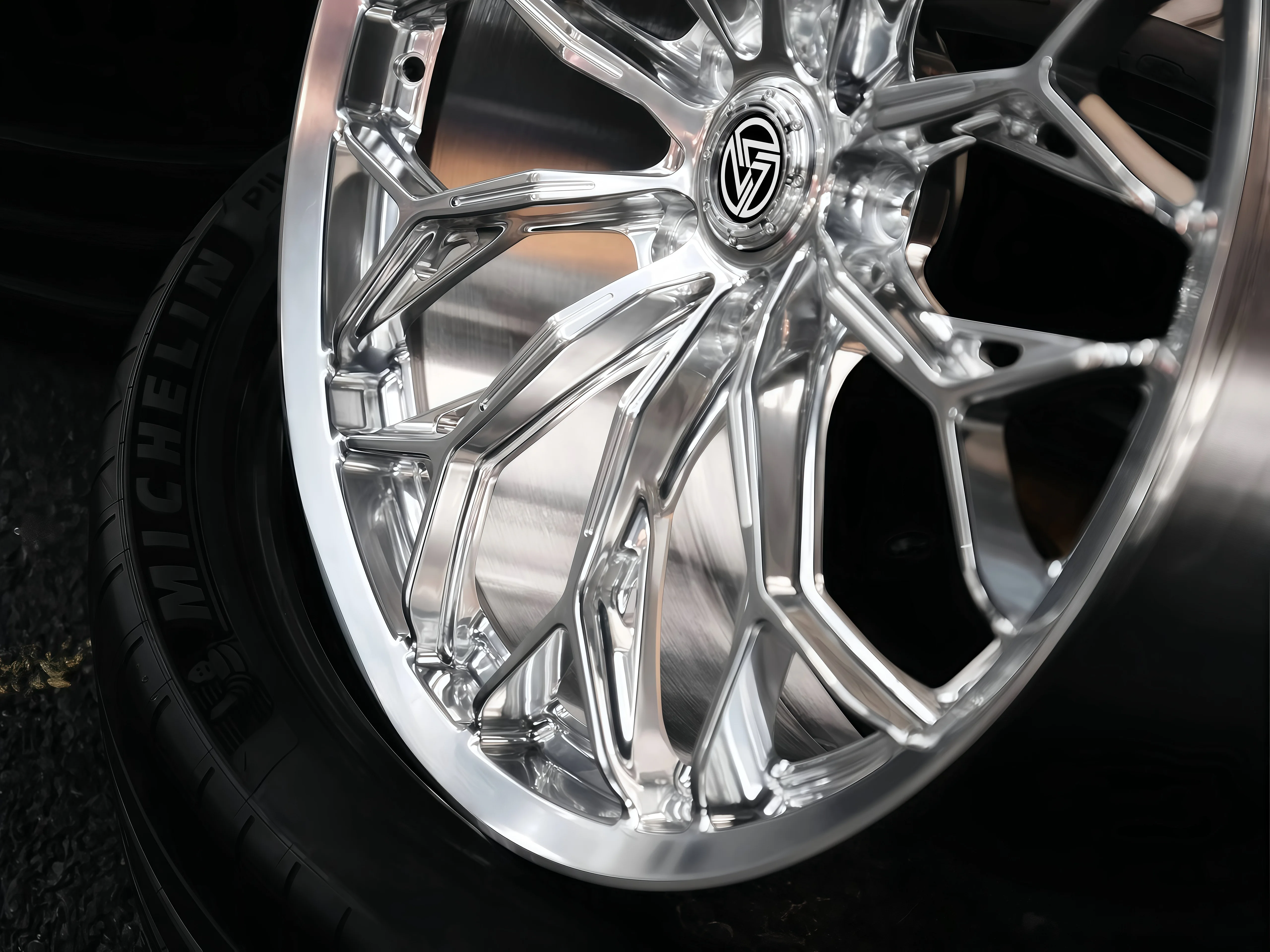 XINLAI Customized High-Quality Deep Dish Brushed Polished Chrome 1-piece Forged Aluminum Alloy Car Wheel for Mercedes Benz S63 - Image 3