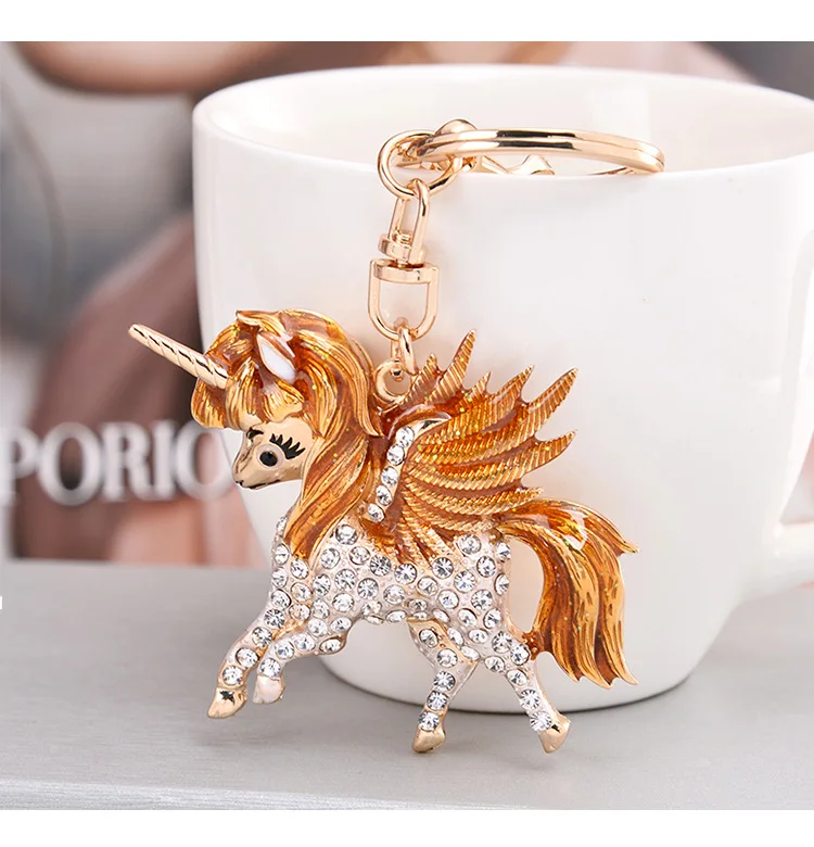 iTOTAL Portachiavi con moschettone Unicorno - 4 x 4 x 4,6 cm - | Tutto ciò che ti serve per abbellire casa a prezzi imbattibili
