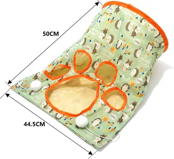 For Amazon Best Seller Collapsible Interactive Cat Drill Bag Indoor Pet Toy Cat Tunnel Tubes Hot Selling Cat Tunnel Toys