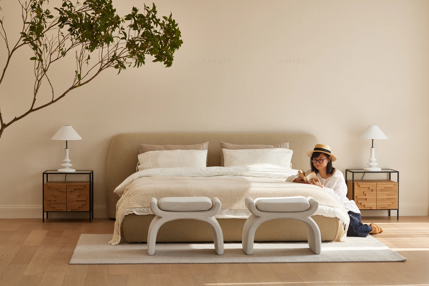 Modern Minimalist Design Luxury Bed Set Double Bed And Bedroom ...
