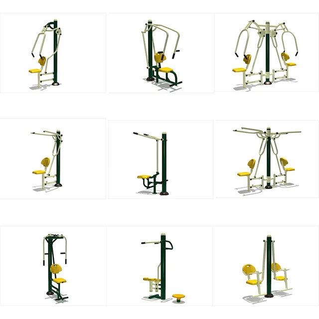 Park Playground Gym Equipment Outdoor Fitness Equipment Body Building Machine for Adult