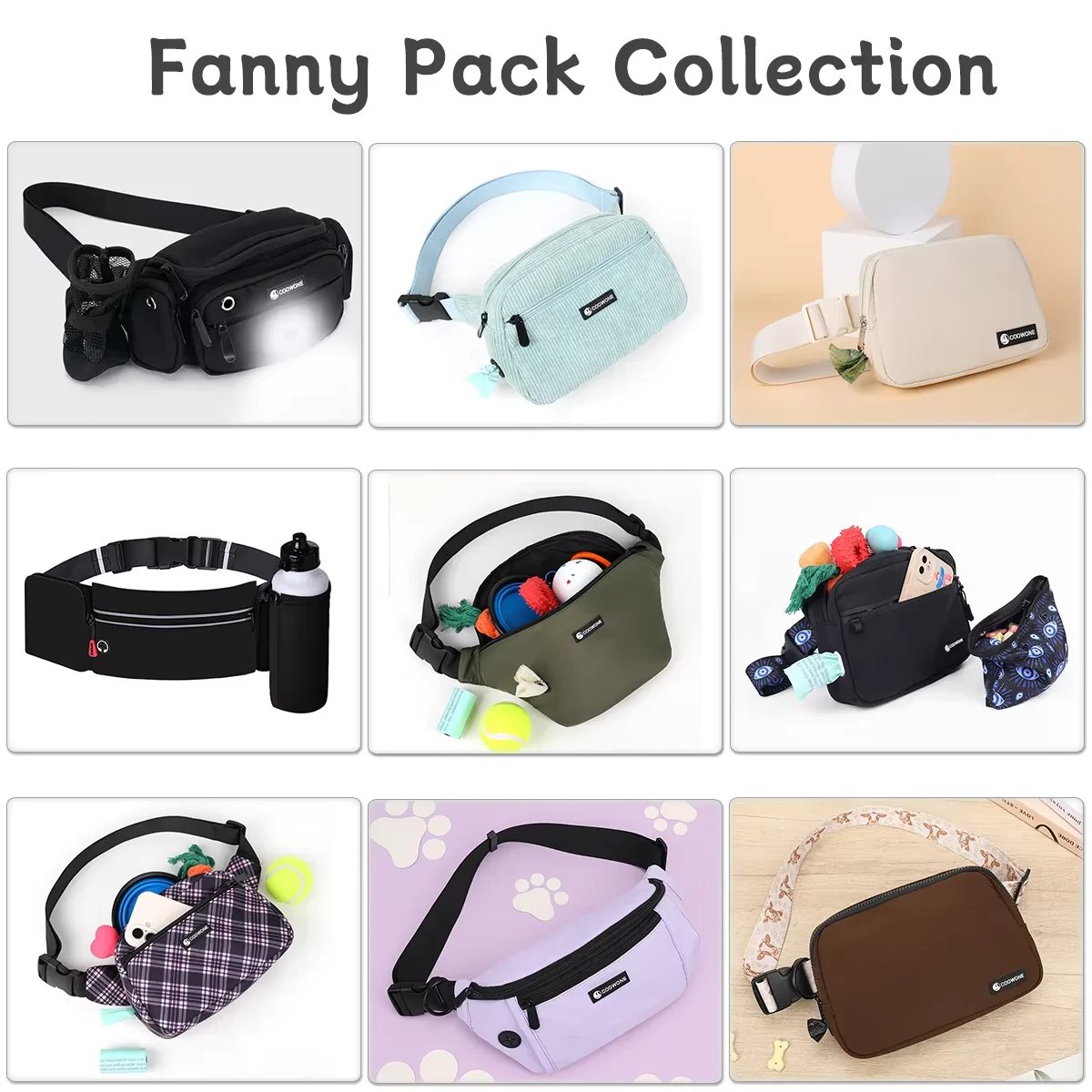 Wholesale Custom Waterproof Dog Treat Bag | OEM | coowone H565bf0415f274eb5a3c72d8e9f8815eb9