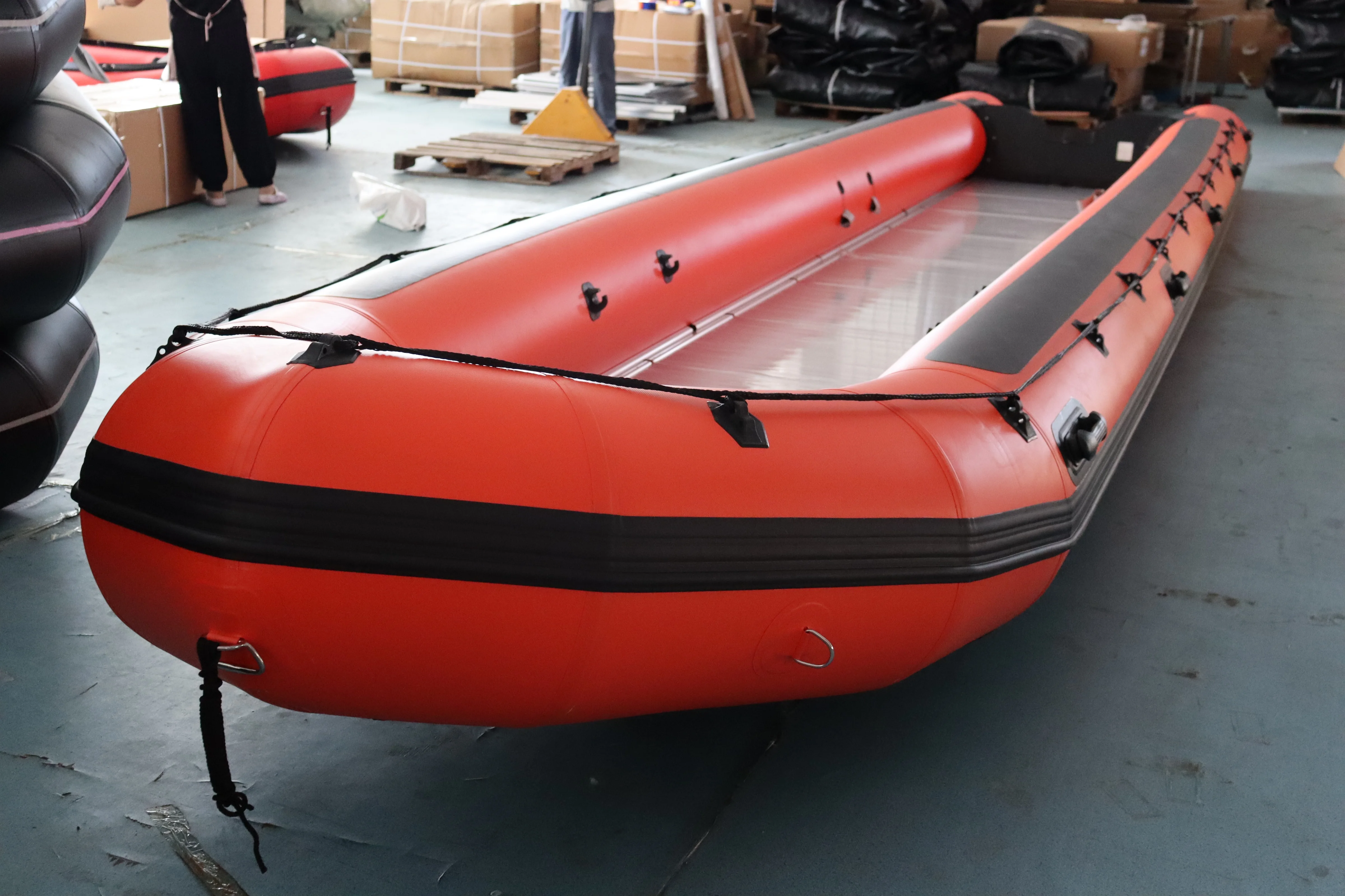 Factory Large Inflatable Sport Boats 6m 7m 8m 9m 10m with Aluminum Floor Ocean Waters Lake Leisure Divers