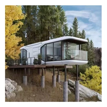 Mobile Space Capsule House Hotel Prefab House Space Capsule Movable Homes Mobile Prefab Modern Outdoor Capsule House