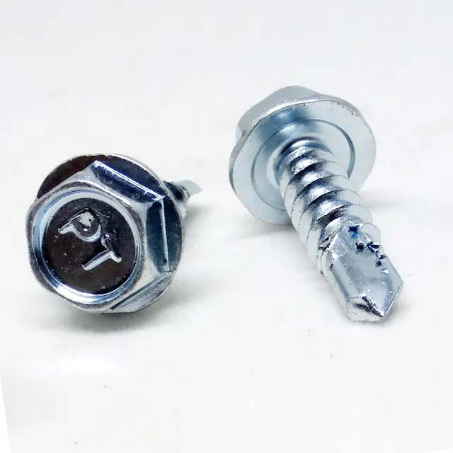 YH Stainless Steel Hex Head Building Roofing Tek Screws Self Drilling Screws With Bonded Rubber Washers