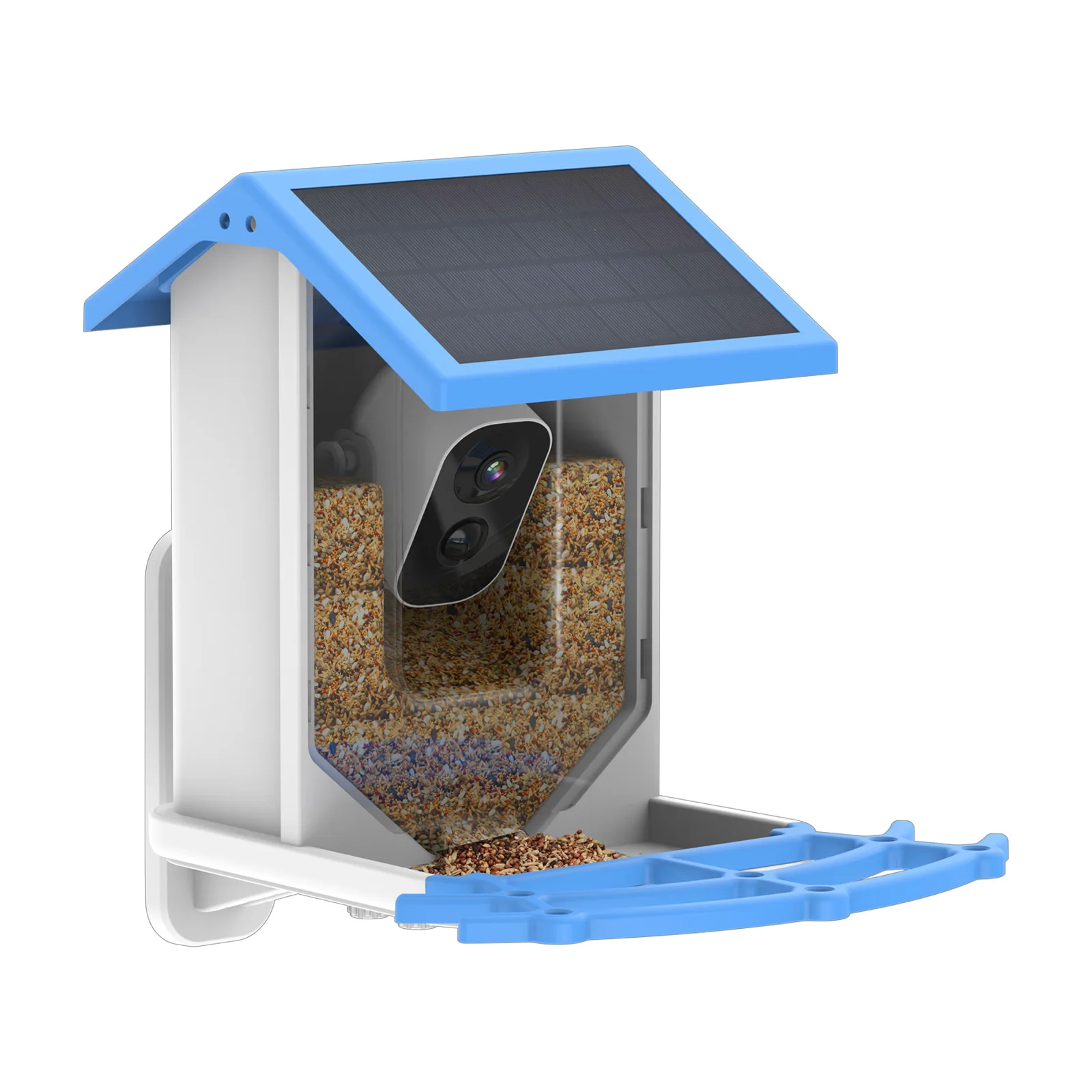Hot Newest Solar Chargeable AI Recognition Bird Feeder With Camera