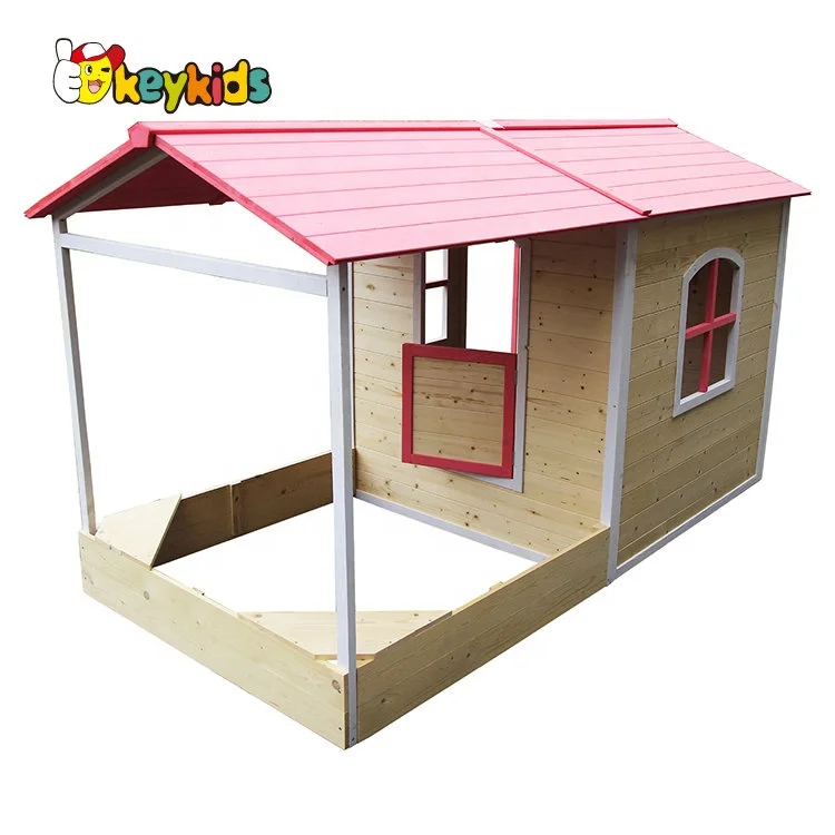 2021 большой уличный деревянный игровой домик для детей W01D086