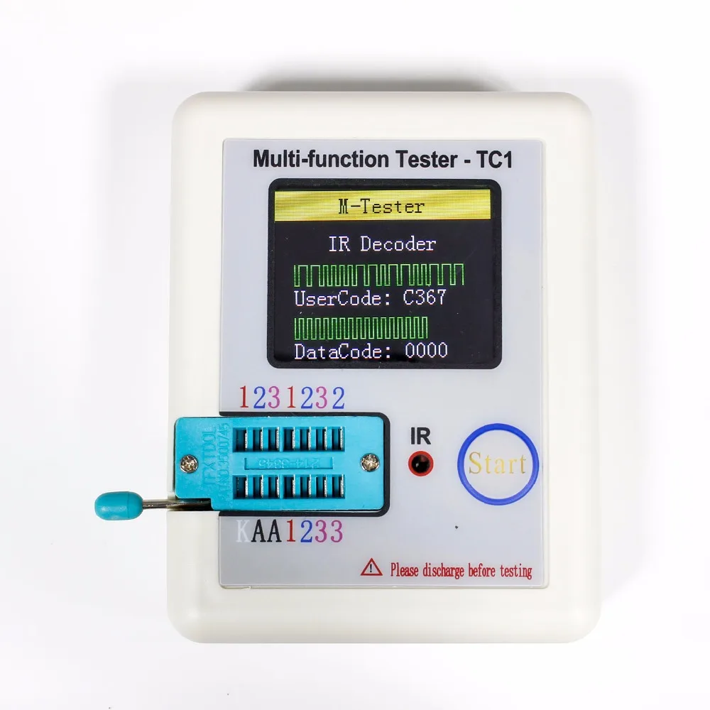 LCR-TC1 1.8inch Colorful Display Multi-functional TFT Backlight Transistor Tester for Diode Triode Capacitor Resistor Transistor