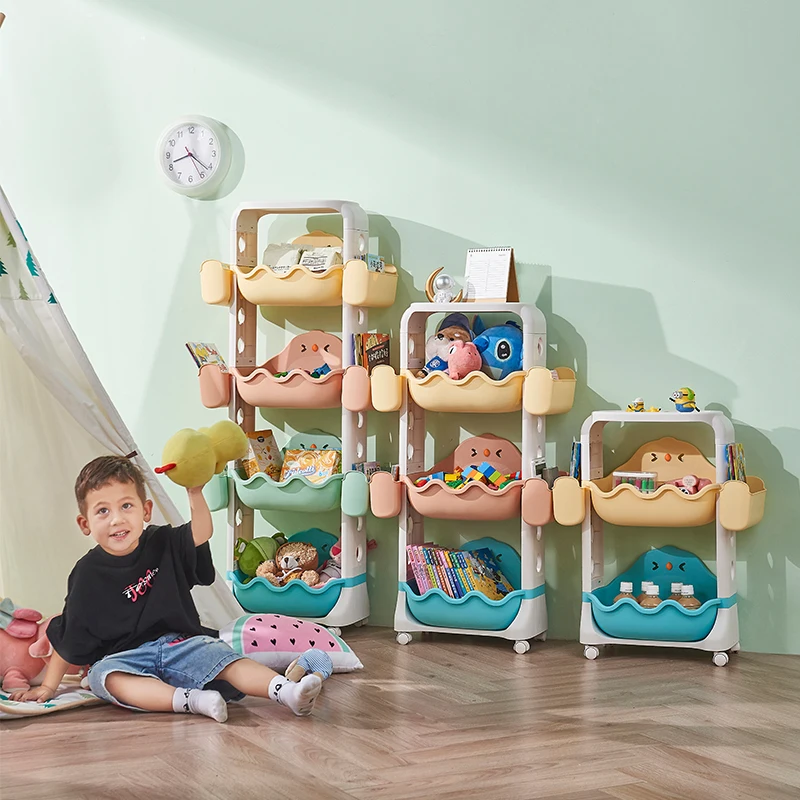 Greenside Multi-Purpose Kids Toy Storage Rack Household Detachable Toy Organizers Storage Colorful Children's Toy Collection