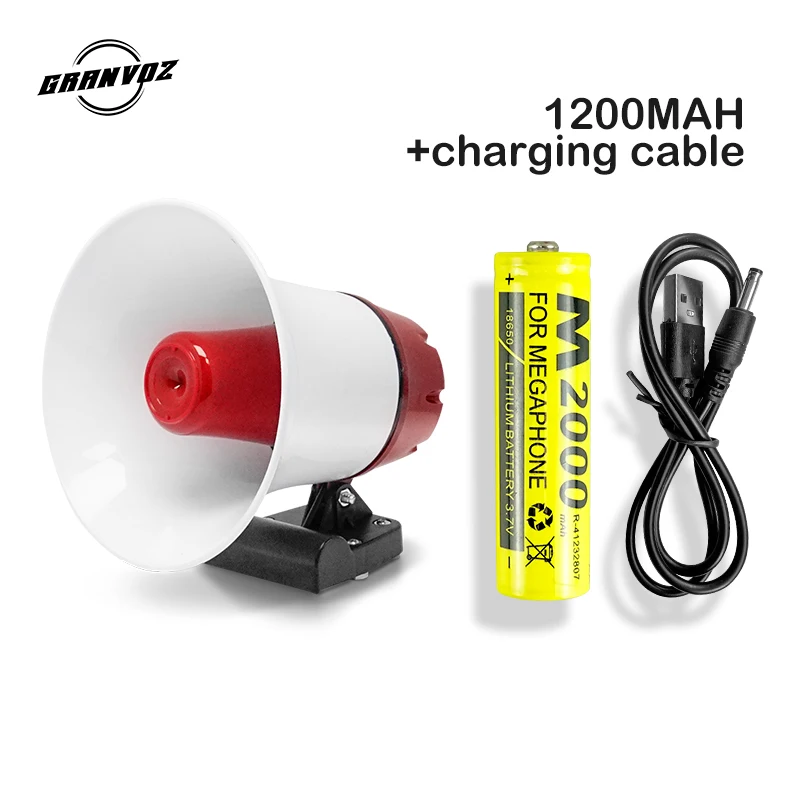 15W Portable Power Rechargeable Megaphone for Car Truck Speaker