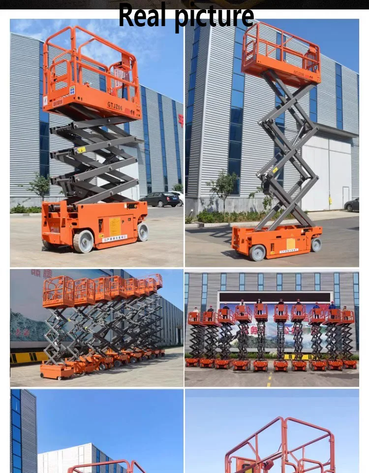 Warehouse Hydraulic Scissor Lift Vertical Scissor Lift 1000kg Electric ...