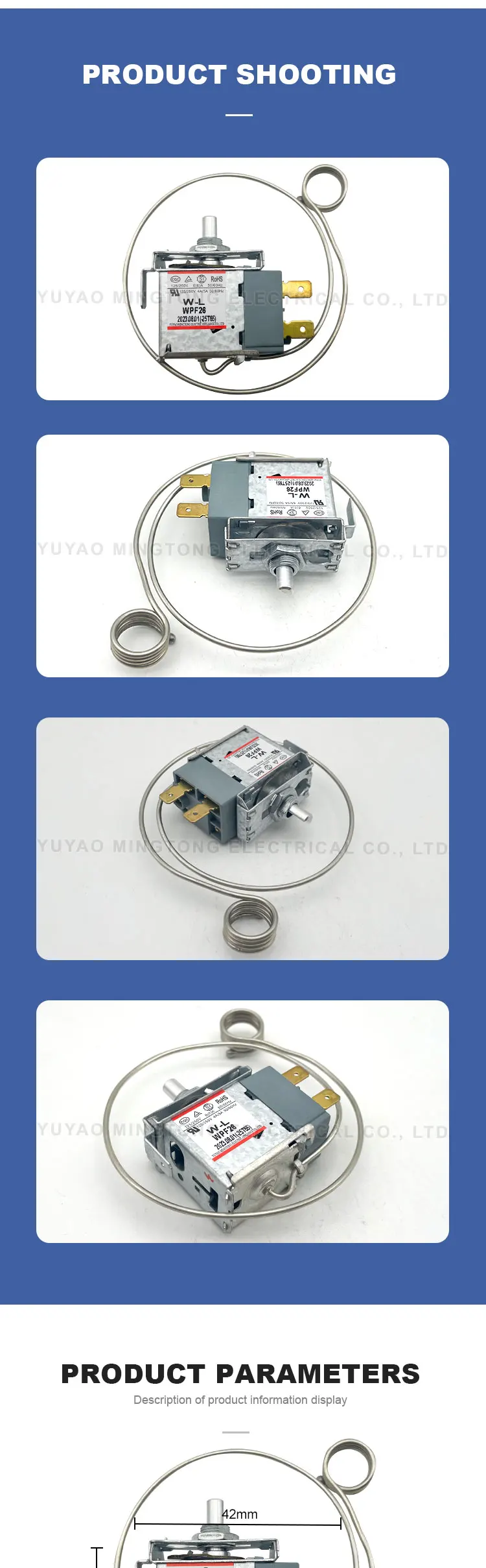 Quality Guarantee WPF26 Refrigerator Parts - Temperature Thermostat ...