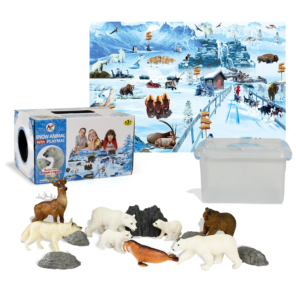 Juguete De Plástico Con Estera De Juego Para Niños,Oso Polar,Lobo,Modelo  Animal,2020 - Buy Juguete Modelo Animal,Juguete De Plástico Modelo Animal, Juguete De Plástico Modelo Animal Antartica Product on 