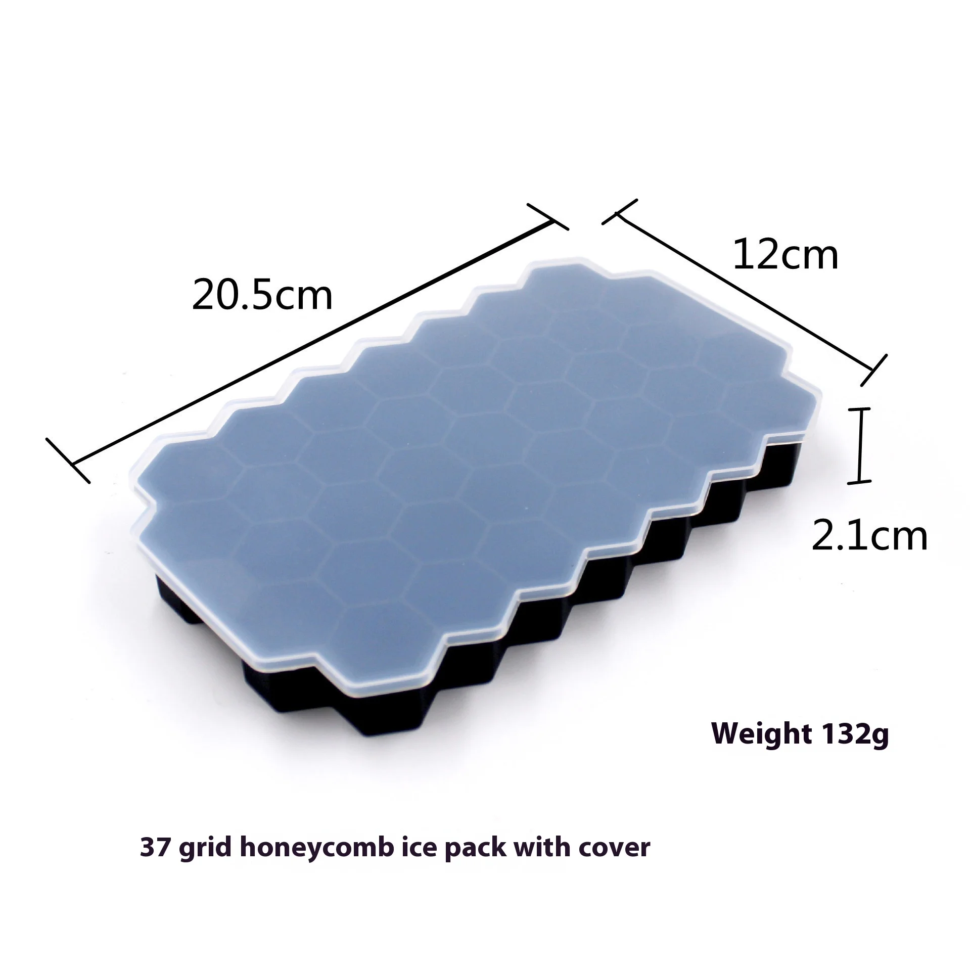 Large Food-Grade Silicone Ice Tray Eco-Friendly 6 8 or 15-Grid Square Ice Cube Mold for Household Use & Ice Cream Tools manufacture