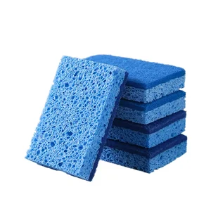 Wholesale Biodegradable Bamboo Cellulose Cleaning Sponges Home Use Sponge for Cleaning and Washing Generous Home Cleaning Tool