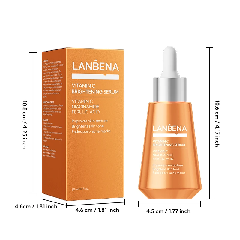 product lanbena new arrival vc brightening serum 30ml lightening face care skin serum-12