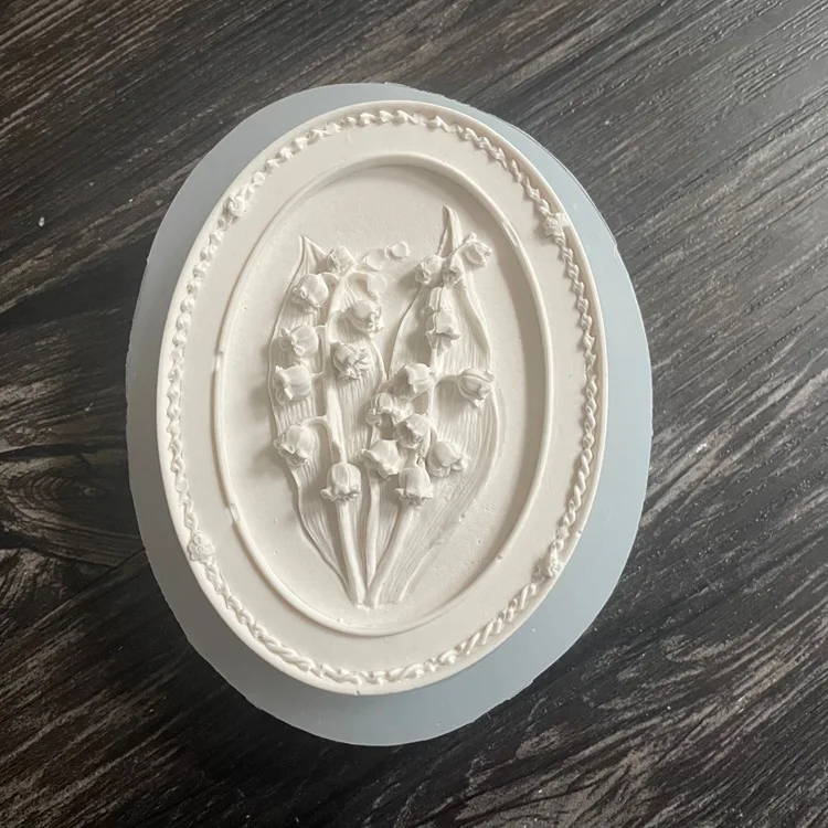 T2028 Lily of the Valley Soap Silicone Mold Aromatherapy Plaster Mold DIY Fondant Mold