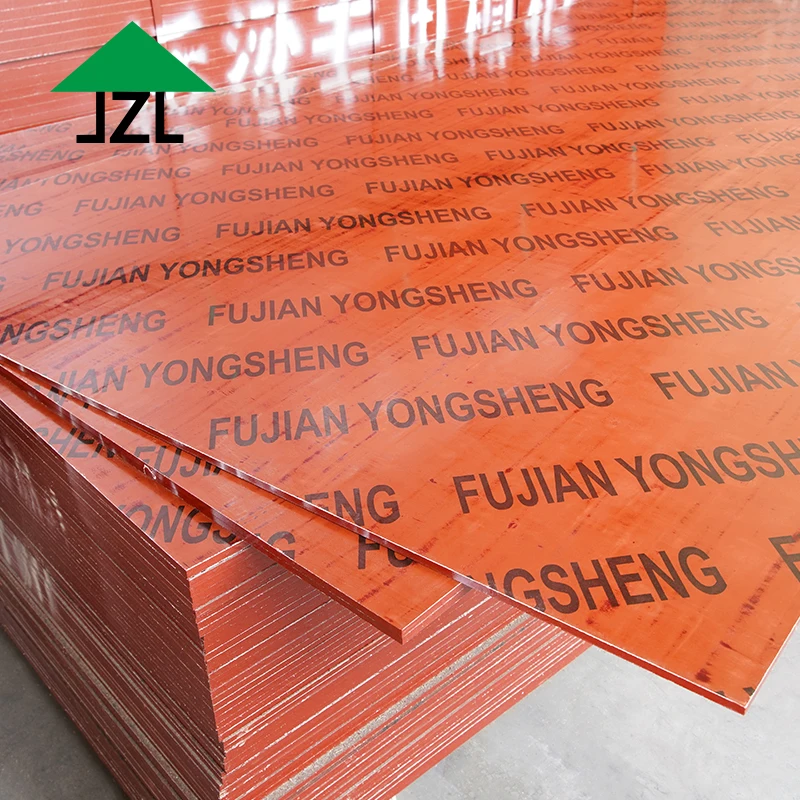 JZL Film Faced Bamboo Plywood Sheet Worm and Mold Resistant Thin Decorative Plywood for Hotel Concrete Construction