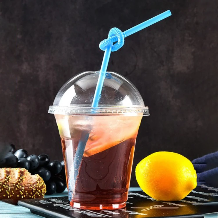 
 Оптовая продажа, прозрачная пластиковая Одноразовая чашка для домашних животных, чашка для молока, чая, чашка для сока, холодного напитка  