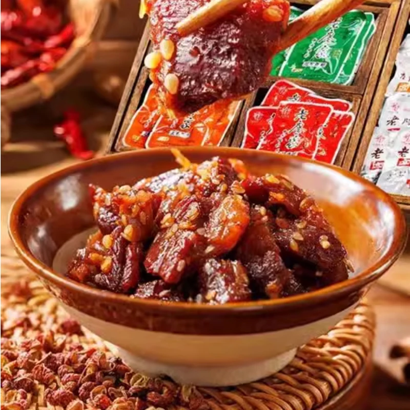 Factory Price Assorted Beef Jerky Snack Six Flavored Dried Meat in Bag Packaging Chinese Style Beef Snack Food